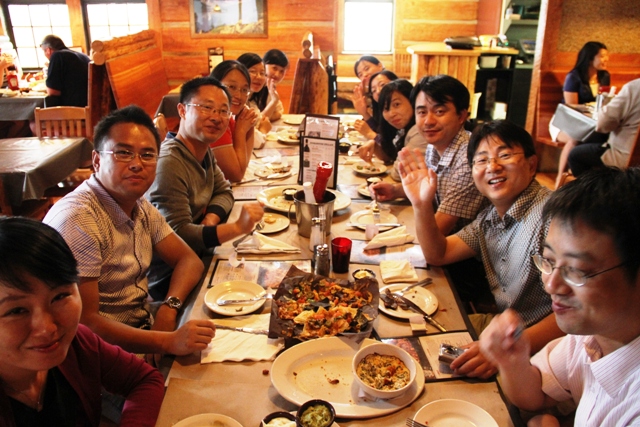 TESOL Training Program - Participants enjoying a traditional western luncheon